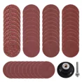 thumbnail image 3 of 51X 2" 36/60/80/120/240 Grit Roll Lock Die Grinder Quick Change Sanding Disc, 3 of 5