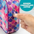 thumbnail image 5 of Bentology Mermaid Kids Insulated Lunch Box, Durable Reusable School Lunch Bag Sleeve Tote with Buckle Handle, Hidden Zipper, Fits Bento Boxes, Containers & Bottles, Keeps Food Cold for Hours, Ages 3+, 5 of 7