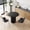 Black, variant on Kithkasa 40in Kitchen Round Dining Table for 4, Modern Wooden Kitchen Dining Table, Similar to Medieval Round Dining Table, Restaurant Furniture, Dining Kitchen, Leisure Coffee Table