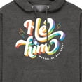 thumbnail image 3 of Instant Message - He Him Pronouns - Men's Pullover Hooded Fleece Sweatshirt, 3 of 6