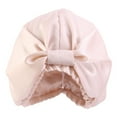 thumbnail image 2 of Travelwant Slip Silk Turban Black Double Lined Pure Silk Hair Turban Hair Friendly Lightweight and Multipurpose Head Wrap Sleeping Cap for Curly, 2 of 7