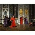 thumbnail image 2 of Henri Adolphe Laissement 18x15 Black Ornate Wood Framed Double Matted Museum Art Print Titled - Cardinals in the Anteroom (1895), 2 of 5