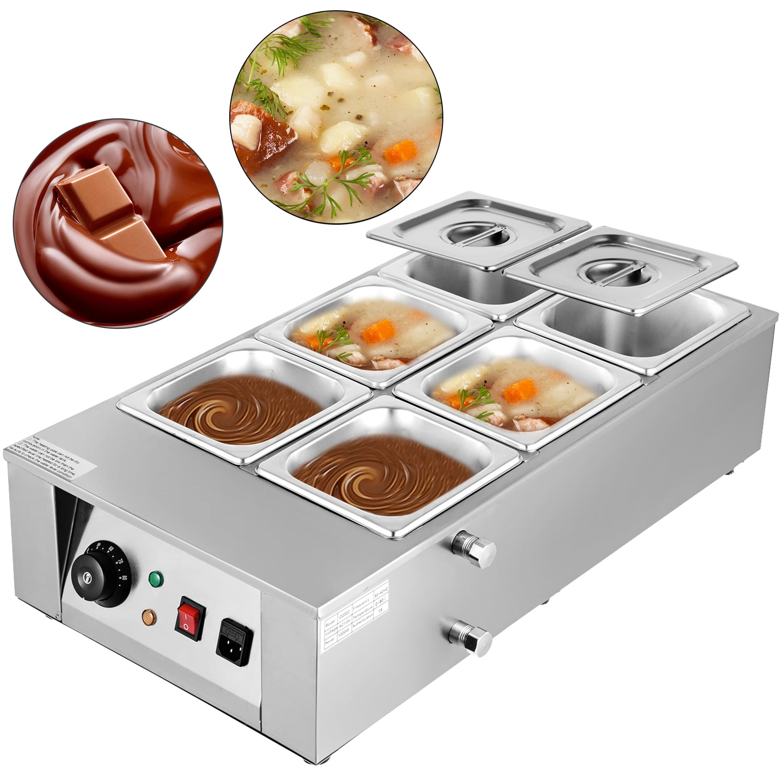 Electric Chocolate Melter Pot Commercial Chocolate Melting Machine Furnace Warme 
