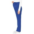 thumbnail image 5 of Med Couture Maternity Scrub Pant - 3 Pockets Straight Leg With Side Vents At Hem Soft Jersey Knit Waist Panel - MC028, 5 of 7