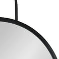 thumbnail image 3 of Kate and Laurel Patel Round Mirror with Shelf, Black 19x33x7, 3 of 9