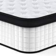 thumbnail image 4 of FULL Size 12 Inch Hybrid Mattress Individual Pocket Spring 7-Zoned Memory Foam Knitted Cover CertiPUR-US White, 4 of 10