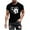Black, variant on Njagoc3 Mens Summer Short Sleeve T-Shirt, Crew Neck, Heart and Paw Print, Soft and Skin-Friendly, Trendy Look, Great for Pet Lovers