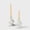 White, variant on Mela Artisans Sculpted Aluminum White Candlesticks, Set of 2