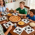 thumbnail image 6 of B Party Supplies, Disposable Tableware, Soccer Themed Plates And Cups Set With Football Texture Design And Complete Utensils For Game Day Parties, Indoor And Outdoor Gatherings 8-Pack, 6 of 7