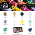 thumbnail image 4 of FolkArt 7508E Multi-Surface Acrylic Craft Paint Set, Satin Finish, Basics, Set of 10, 30 fl oz, 4 of 11