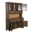 thumbnail image 2 of Crafters and Weavers Arts and Crafts 6-Drawer Solid Wood China Cabinet in Walnut, 2 of 3