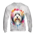 thumbnail image 2 of Watercolor Drip Havanese Pop Art Colorful Portrait Artwork All Over Print 3D Sweatshirt Unisex Merch Havanese Dog Lover Gifts Idea - 01009, 2 of 6