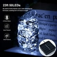 thumbnail image 6 of Snowflake Solar String Lights, 30LED 21ft 8 Modes Solar Powered Fairy Lights for Patio Home Gardens Outdoor Christmas Tree Decorations (Cool White), 6 of 7