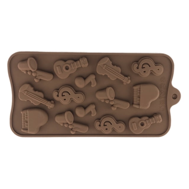 DPTALR Silicone Chocolate Mold 6 Shapes Chocolate Baking Tools Non-stick Silicone