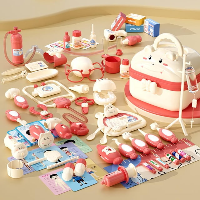 Medical Toy Set Kids Doctor Pretend Role Play Game Kit Simulation Hospital Tools Box
