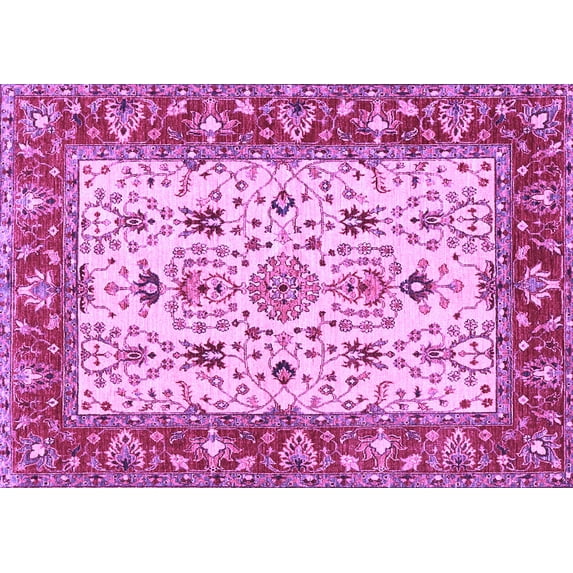Ahgly Company Indoor Rectangle Persian Purple Traditional Area Rugs, 2' x 5'