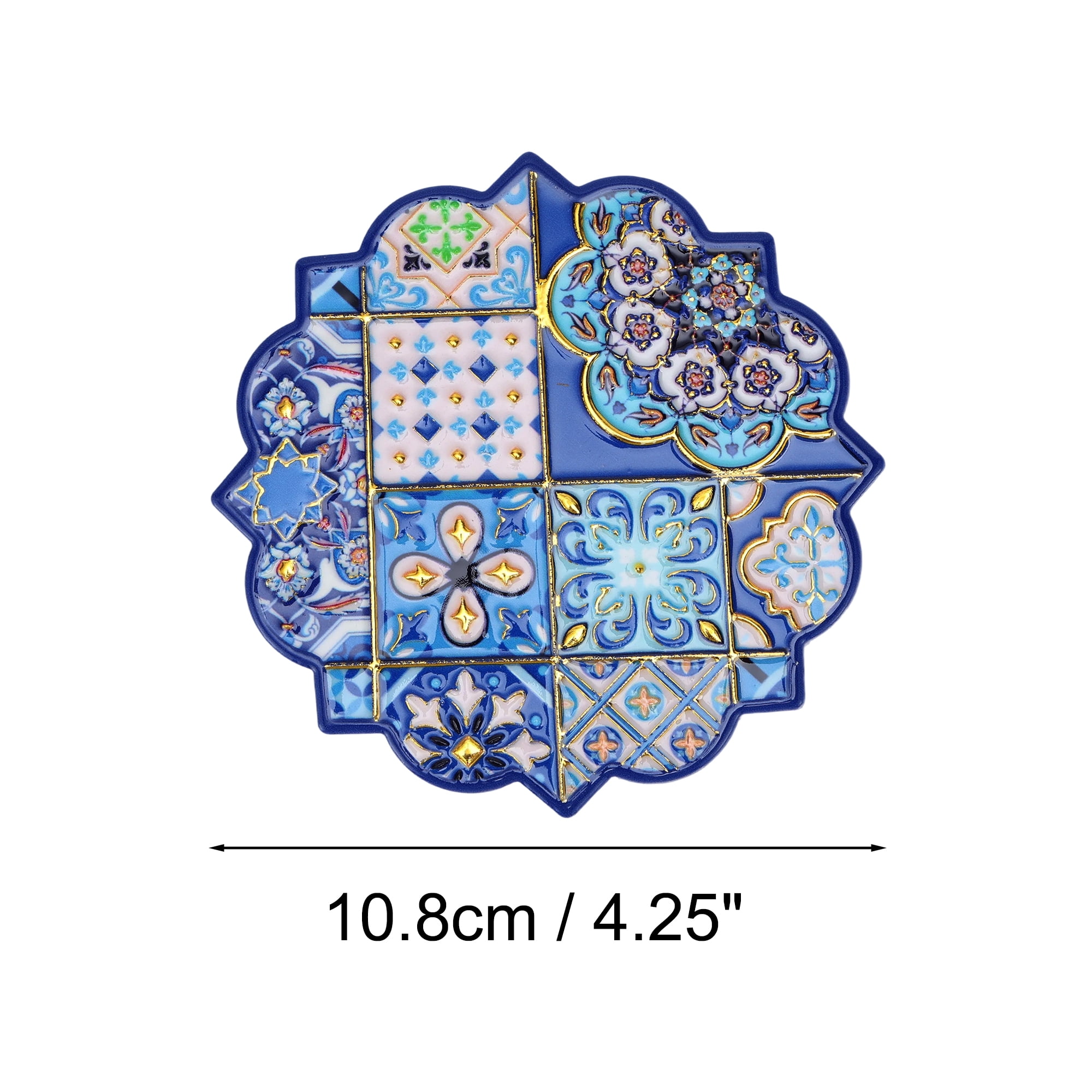 Unique Bargains Embossing Hot Stamping Drink Coaster 1 Pc [Embossing Hot Stamping 1]