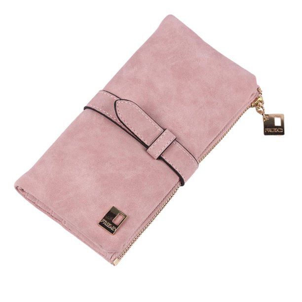 Cartera para mujer Tarjetero Organizador delgado Caja para teléfono celular Monedero de diseño largo Rosa Yuyangstore Cartera de mujer