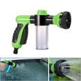 thumbnail image 1 of Pistola De Agua De Espuma Portátil 8 En 1, Herramienta De Pulverización Ajustable Para Lavado De Coches De Alta Presión, Uso Dual Para El Hogar Y El Coche Yuarrent VI004197-00, 1 of 6