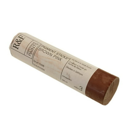 UPC: 0836943003392 | R&F Handmade Paints Pigment Stick  100ml  Brown Pink
