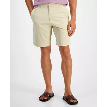 Alfani Men's Weekend Shorts Men's Size 34 Summer Khaki Heather Stretch