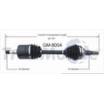 thumbnail image 1 of TrakMotive CV Axle Shaft GM-8054 Premium; OEM Replacement, 1 of 4