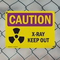 thumbnail image 5 of (2 Pack) X-Ray Keep Out OSHA Caution Radiation Sign 14 Inch X 10 Inch Indoor / Outdoor Rust-Free Aluminum Metal Signs for Workplace, Workshop, and Construction Site, Made in the USA, 5 of 8