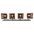 thumbnail image 3 of Meyda 142631 35 in. Spruce Pine 4 Light Vanity Light, Rust & Wrt Iron & Green Trees, 3 of 5