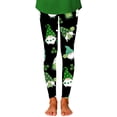 thumbnail image 4 of Tiijoy St. Patrick's Day Tights for Girls Kids Comfy Stretch Athletic Leggings, Sizes 1-12, 4 of 4