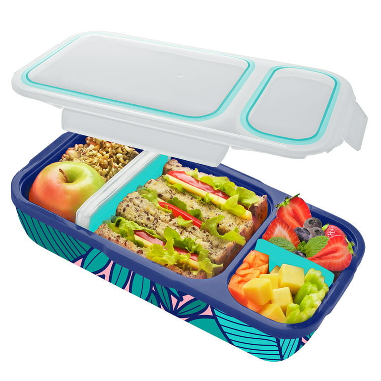 HOMETALL Bento Lunch Box Kit - Lunch Box Kids with Insulated Lunch Bag and  Fun Accessories, 1450ML-6 Compartment Leak-Proof Bento Box, Suitable for