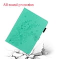 thumbnail image 6 of ELEHOLD Slim Leather Case for iPad 10th Gen 10.9" 2022, Embossed Flowers Pattern Glitter Diamond Card Slots Kickstand Magnetic Clasp Multi-Functional Folio Case,Green, 6 of 6