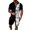 White, variant on Vedolay Sets For Men Men's 2 Piece Summer Outfits Fashion Casual Shirt and Shorts Tracksuit Set,Blue XL