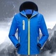 thumbnail image 2 of ManxiVoo Mens Winter Coats Outdoor Windproof and Rain Proof Men and Women Jacket Mountaineering Warm Coat Jackets for Men Blue XXXL, 2 of 7