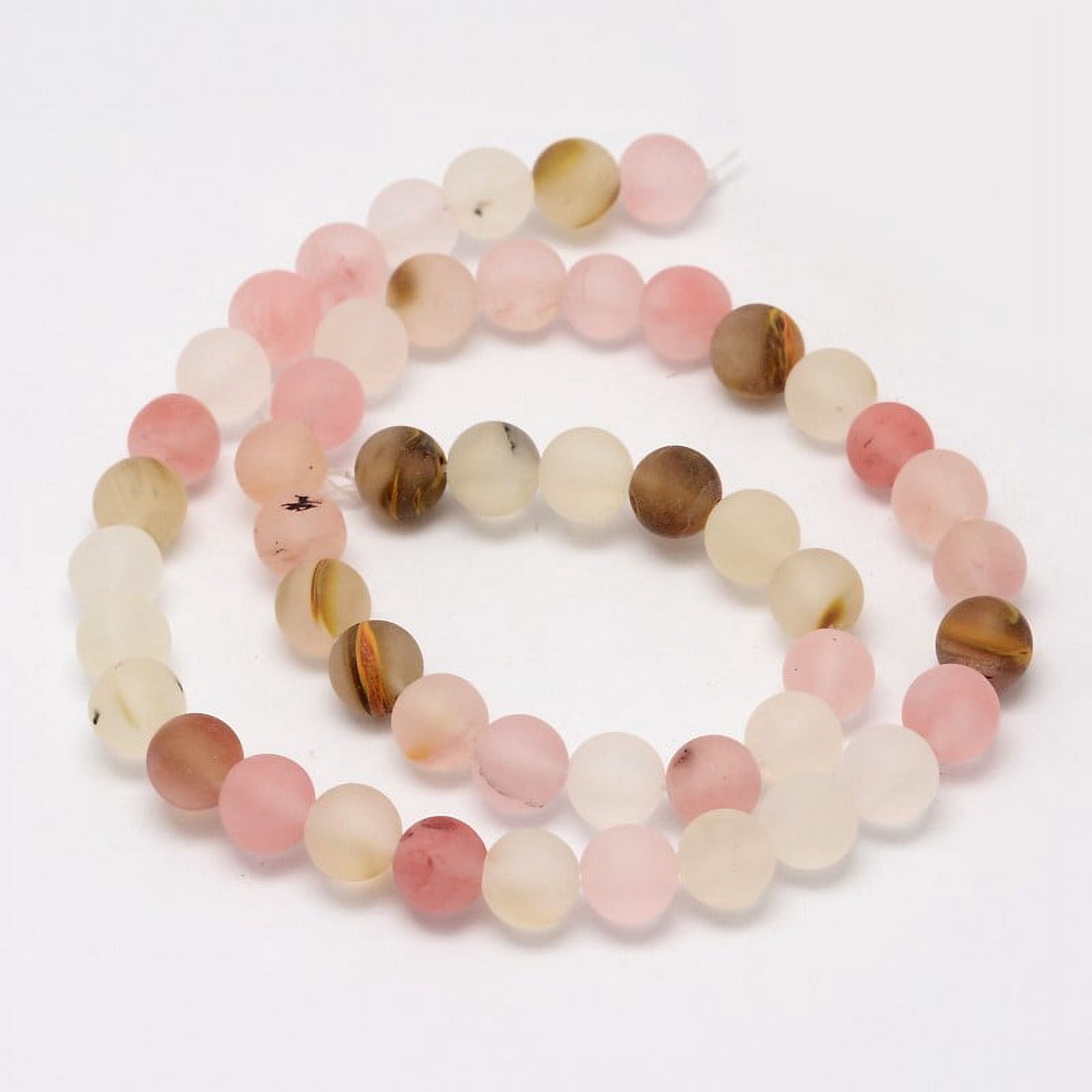 5 strands Tigerskin Glass Beads Strands Frosted Round 12mm Hole: 1mm about 32pcs/strand 15.1 inch