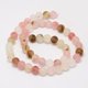 thumbnail image 2 of Tigerskin Glass Beads Strands Frosted Round 4mm Hole: 0.8mm about 90pcs/strand 14.1 inch, 2 of 2