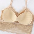 thumbnail image 5 of Sokhug Fashion Bras for Women Lace Beauty Back Solid Strap Wrap Plus Size Underwear, 5 of 7
