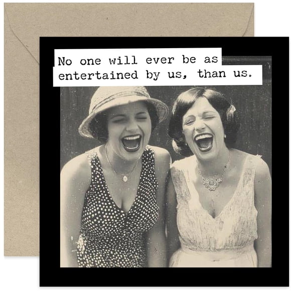 Tarjeta de cumpleaños de Old English Company «No One Is More Entertained»