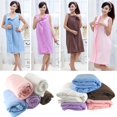 thumbnail image 4 of Fashion Lady Wearable Quick Drying Magic Bath Towel Shower Spa Wrap Bathrobe Dress Beach Towels For Swim Pool Out Skirt, 4 of 6