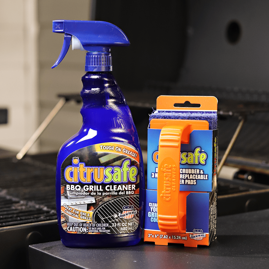 CitruSafe 16 Fl Oz BBQ Grill Cleaner Two Pack (32 Fl Oz Total) - Cleans  Burnt Food and Grease from Grill Grates - Great for Gas and Charcoal Grills
