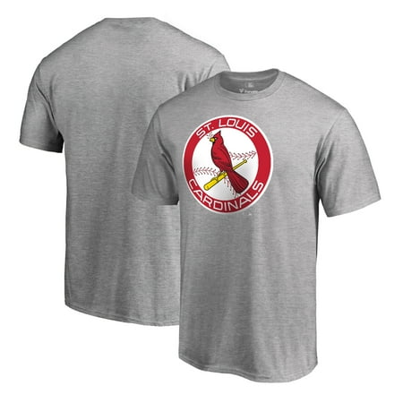 - St. Louis Cardinals Fanatics Branded Cooperstown Collection Huntington T-Shirt - Heathered Gray