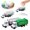 Green, variant on Garbage Truck Toys Set for Boys Kids Toddlers Three Piece Vehicle Playset Educational Classification Car Model 12 18 Months 1 3 Year White 13cmx5.5cm