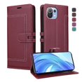 thumbnail image 3 of Étui Portefeuille Premium pour Xiaomi 11 Lite avec Fentes pour Cartes et Support, Couverture à Rabat Rouge, 3 of 7