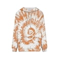 thumbnail image 4 of Women Plus Size Hoodies Tie-Dye Sweatshirts Loose Buttoned Pullover Long Sleeve Workout Sweatshirts with Pockets, 4 of 4