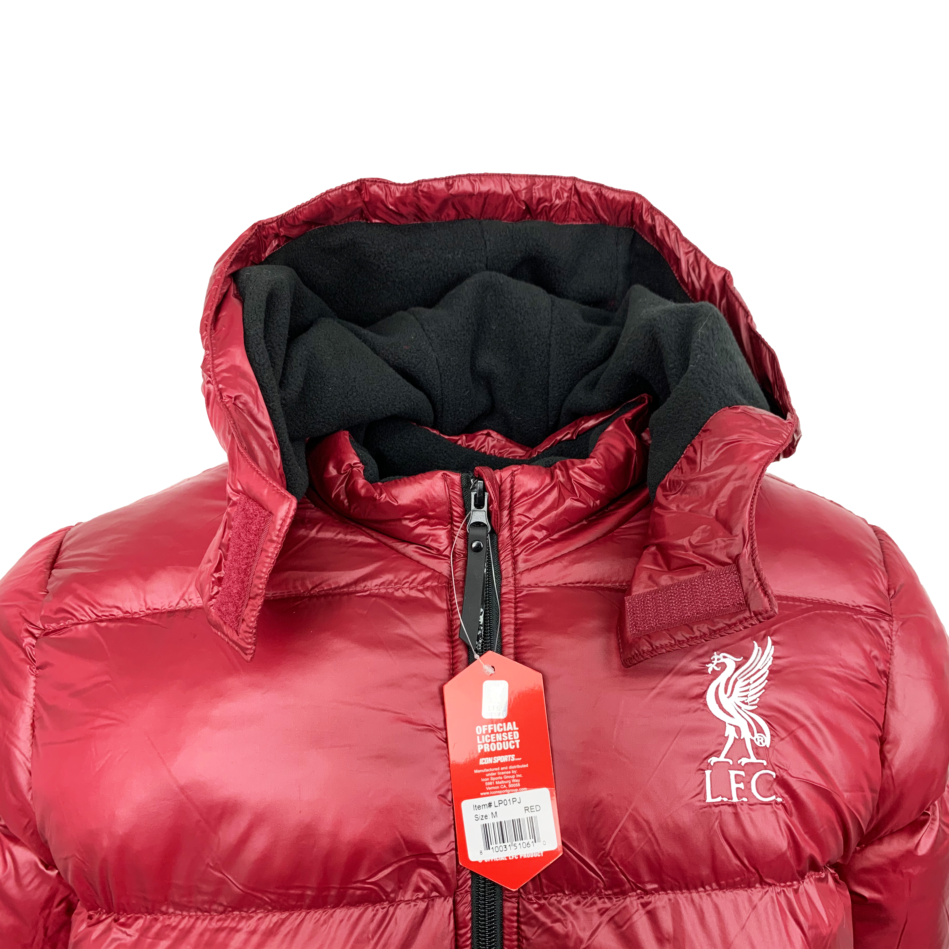 Liverpool Winter Jacket, With Removable Hood, Licensed Liverpool Puffer Jacket (YM) - image 3 of 4