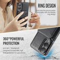 thumbnail image 6 of MAGKING Case For Samsung Galaxy S25 Edge 5G, RFID Blocking, PU Leather,Compatible With MagSafe Detachable 2 In 1 Wallet With Card Slots,Metal Ring Kickstand Magnetic Protective Cover,Black, 6 of 8