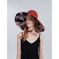 thumbnail image 5 of Wide Brim Hats for Women, Double-Sided Foldable Beach Hat Cotton Sun Hats Bucket Hat Summer UV Protection Fishing Cap, 5 of 5