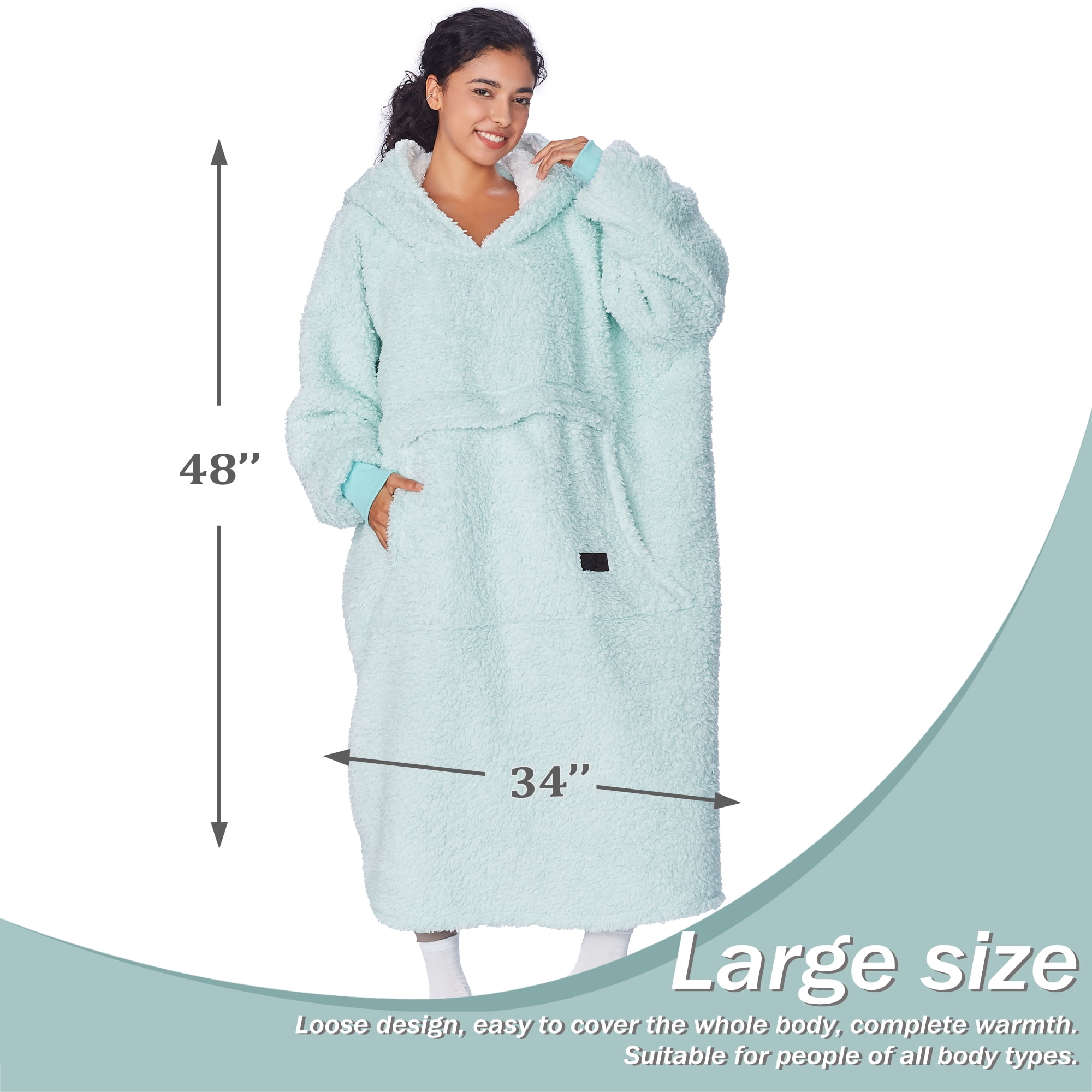 Catalonia Oversized Hoodie for Women Men, Big Hoodie Blanket, Ultra Long Wearable Blanket, Full Body Giant Hooded Blanket, Gift for Women Girlfriend