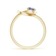 thumbnail image 2 of ANGARA Natural Solitaire Tanzanite Infinity Knot Ring in 14K Yellow Gold for Women (Size-5mm) | December Birthstone, Birthday, Anniversary, Jewelry Gift for Women | Natural Tanzanite Ring, 2 of 9
