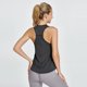 thumbnail image 2 of Camisetas sin mangas de entrenamiento para mujer, ropa deportiva atlética de secado rápido, cuello redondo, Color sólido, 2 of 4
