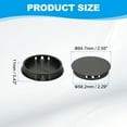 thumbnail image 2 of Uxcell Plastic Screws Hole Plugs, 55 Pcs 2 2/7"(60mm) Round Plastic Hole Caps Snap Desk Grommet Buckle Knockout Locking Covers Furniture Insert End Cap for Kitchen Cabinet, Black, 2 of 6